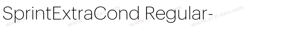 SprintExtraCond Regular字体转换